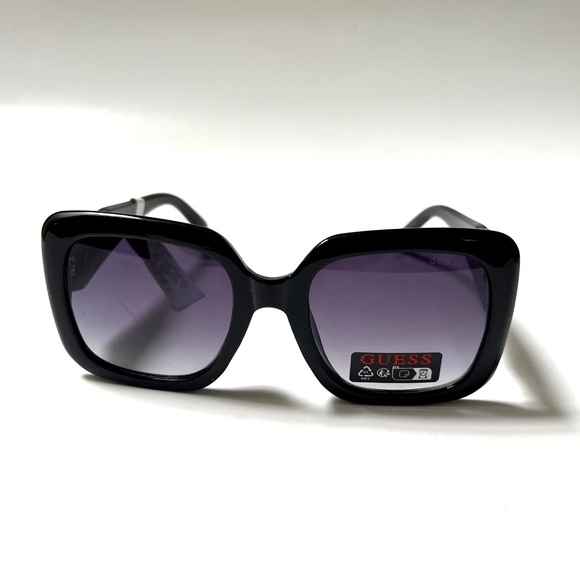 New Original GUESS Square Oversized Sunglasses GO00046 Acetate Black Logo main image 5